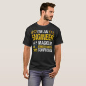 T-shirt Im An Engineer Not A Magician Funny Engineer Pride (Devant entier)