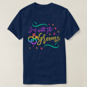 T-shirt Im Avec Grooms LGBTQ Gay Mariage Matching Bach (Design devant)