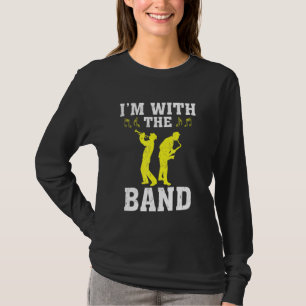 T-shirt Im Avec La Musique Saxophone Band