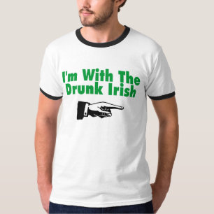 T-shirt Im avec l'Irlandais ivre