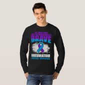 T-shirt I'm Being Really Brave Ribbon Rheumatoid Arthritis (Devant entier)