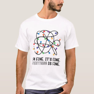 T-shirt Im Bien, Tout Est Beau Noël Ligh