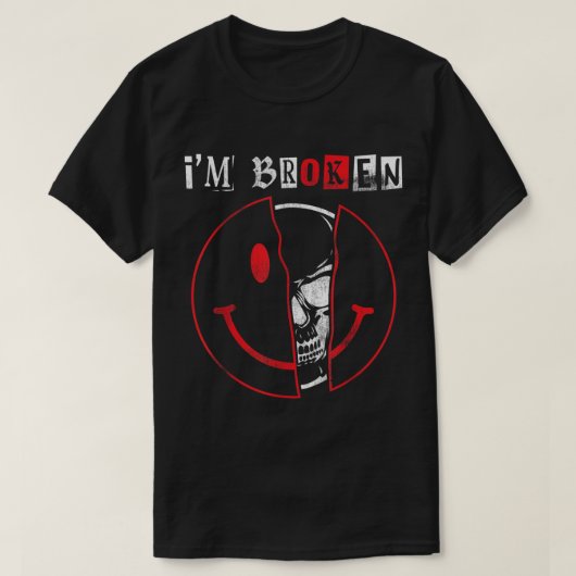 T-shirt IM Broken Shirt Maladie invisible IM OK Broken (Design devant)