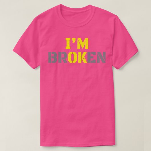 T-shirt Im Brossé Gras Jaune 1 (Design devant)