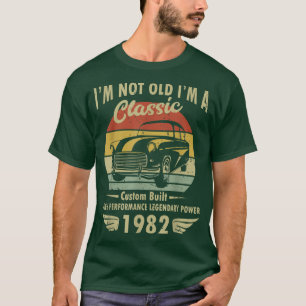 T-shirt Im Classic Car 40e Anniversaire Cadeau 40 Ans Bor