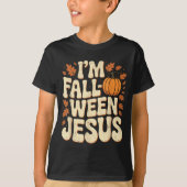 T-shirt I'm Fall-o-ween Jesus Halloween Christian Groovy P (Devant)