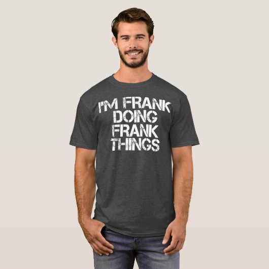 T-shirt IM FRANK FAIRE FRANK THINGS Funny Christmas (Devant entier)