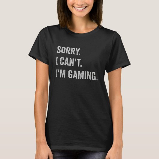 T-shirt I'm Gaming Video Games Funny Gamer Gift for Boys T (Devant)
