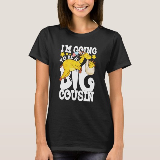 T-shirt I'm going to be a big cousin (Devant)