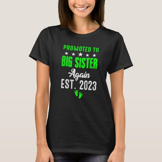 T-shirt I'm Going To Be A Big Sister Again 2023 Big Sis A (Devant)