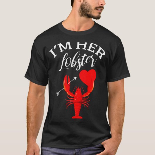 T-shirt Im Her Lobster Heart Couple Matching Gift Valentin (Devant)