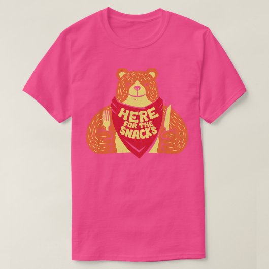 T-shirt Im Here For the Snacks Bear de Tobe Fonseca (Design devant)