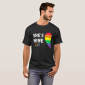 T-shirt Im Hers Shers Mine Correspondance Pour Pride Lesbi (Devant entier)