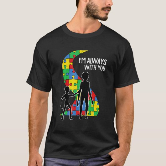 T-shirt Im Immer Mit Dir Autism Alien Papa Alien (Devant)