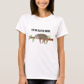 T-shirt "I'm in Sloth Mode", Sloth reposante sur la branch (Devant)