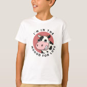 T-shirt I'm in the Moood For Love Funny Cow Pun (Devant)