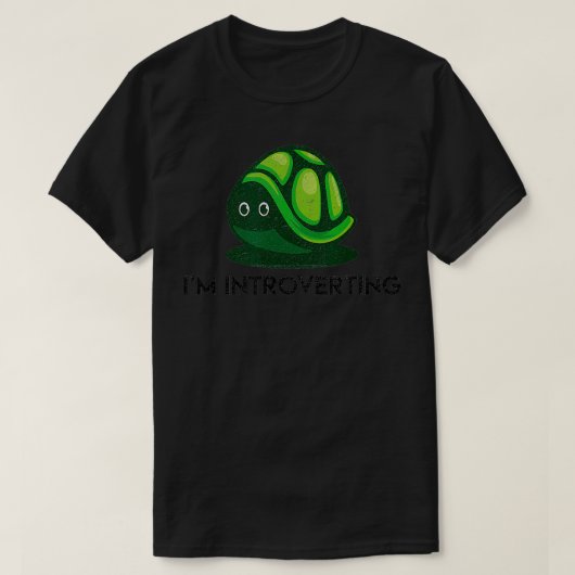 T-shirt Im Introvertir Turtle Socialement Awkward Introver (Design devant)