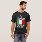 T-shirt Im Italien Je Parle Avec Mains Drôle Italien (Devant entier)