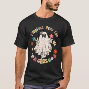 T-shirt I'm Just Here For The Boos Halloween Women Ghost C