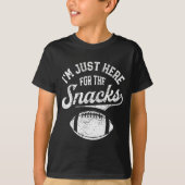 T-shirt I'm Just Here For The Snacks Funny Fantasy Footbal (Devant)