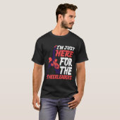 T-shirt Im Just Here Forhe Cheerleaders retro (Devant entier)