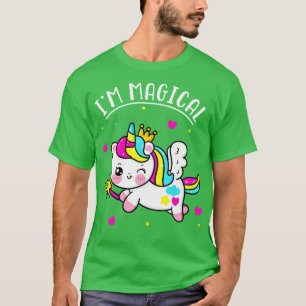 T-shirt Im Magique Cute Kawaii Unicorn Girls