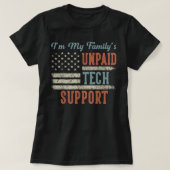 T-shirt Im Mes Familles Support Technique Non Payé Drôle T (Design devant)