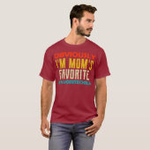 T-shirt Im Moms Favori Enfant Retro Fils Fille En Droit (Devant entier)