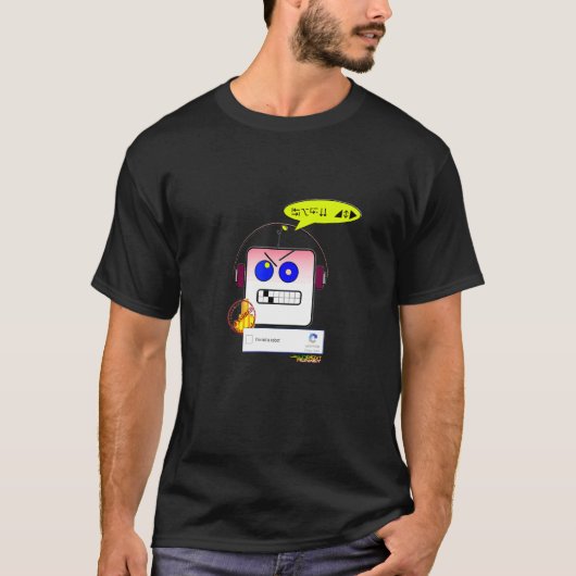 T-shirt I'm not a robot re CAPTCHA (Devant)
