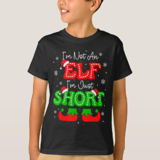 T-shirt Im Not An Elf Just Short Funny Christmas Xmas Men