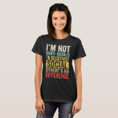 T-shirt I'm Not Anti social I'm Selectively Social Retro V (Devant entier)