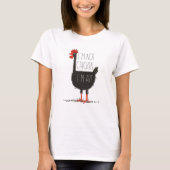 T-shirt I'm Not Chicken, I'm Art - Quirky Retro T Shirt (Devant)