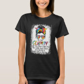 T-shirt I'm Not Clumsy Funny Sayings Sarcastic Messy Bun (Devant)