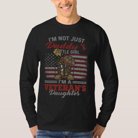 T-shirt I'm Not Just Daddy Little Girl I'm A Veteran's Dau (Devant)