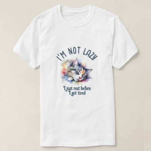 T-shirt Im not lazy (Design devant)