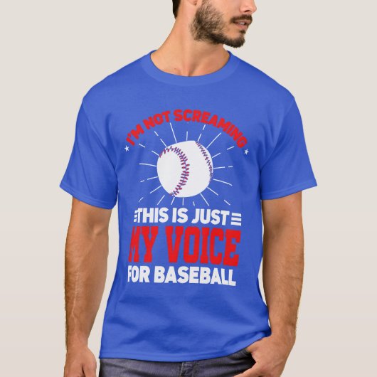 T-shirt Im Not Screaming Coaching Sports Coach Baseball fu (Devant)