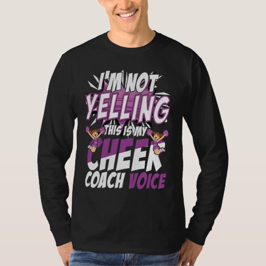T-shirt I'm Not Yelling This Is My Cheer Coach Voice Cheer (Devant)