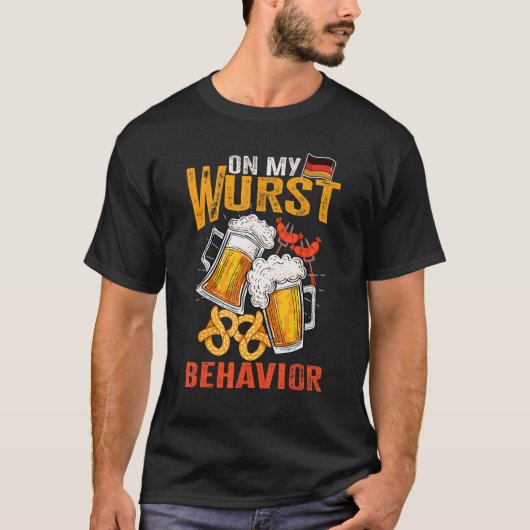 T-shirt I'm On My Wurst Behavior And I Don't Give A Schnit (Devant)