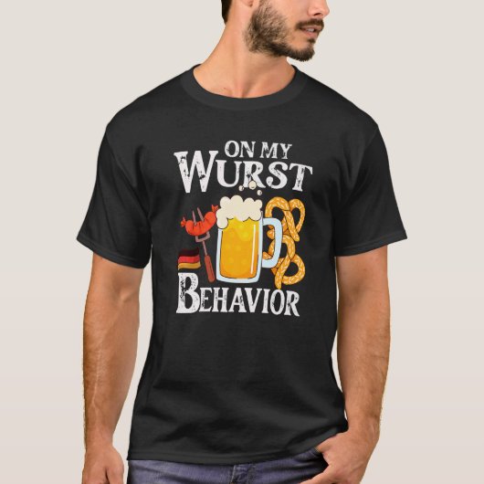 T-shirt I'm On My Wurst Behavior And I Don't Give A Schnit (Devant)