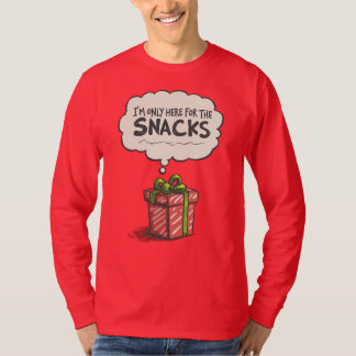 T-shirt I'm Only Here For The Snacks, Grinch Mode Xmas