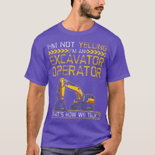 T-shirt Im Opérateur D'Excavateur