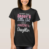 T-shirt Im pas simplement fille de marines de la petite (Devant)