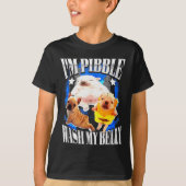 T-shirt Im Pibble Wash My Belly Frenchie Bulldog (Devant)
