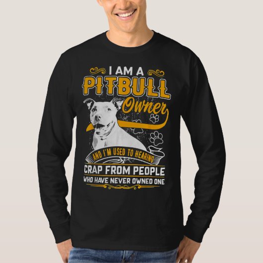 T-shirt Im Pit Bull Terrier Propriétaire Chien Aimer R Pap (Devant)