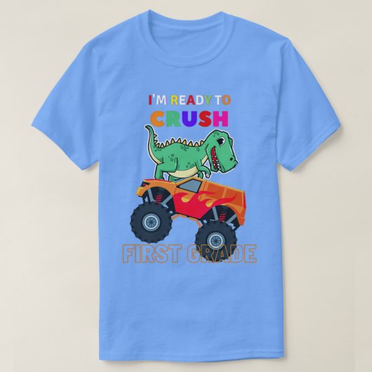 T-shirt Im Ready To Crush 1st Grade Boy Monster Truck shir (Design devant)