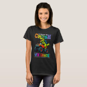 T-shirt I'm Ready to Crush 4th Grade Back to School Dinosa (Devant entier)