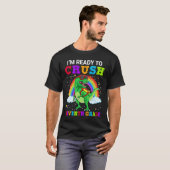 T-shirt I'm Ready To Crush Seventh Grade Rex Dinosaur Rain (Devant entier)
