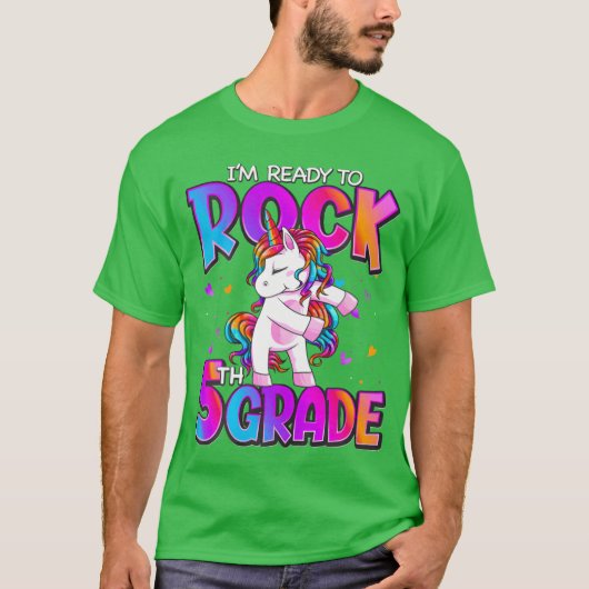 T-shirt Im Readyo Rock 5th Grade Unicorn Backo gift (Devant)