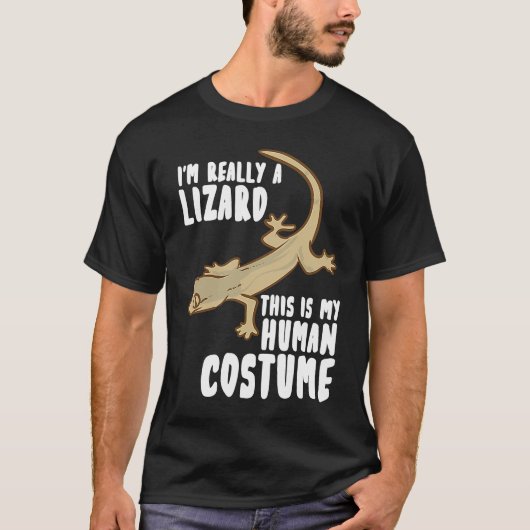 T-shirt I'm Really A Lizard This Is My Human Costume (Devant)