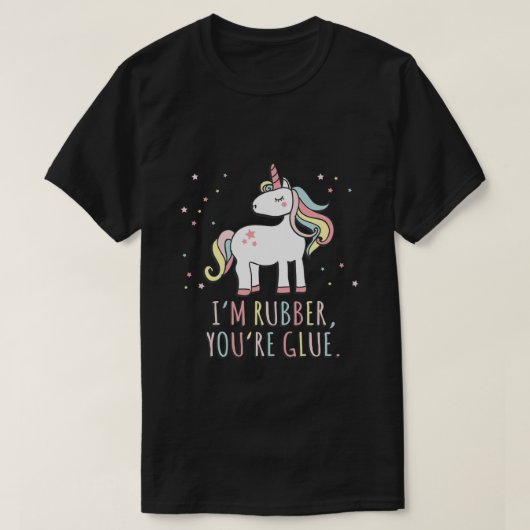 T-shirt Im Rubber You Glue Sarcastic Unicorn (Design devant)